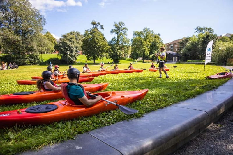 Akerselva River: Urban Paddling Adventure Kayak Tour - Nedre Foss Park setup: gear, briefing, and getting comfortable fast