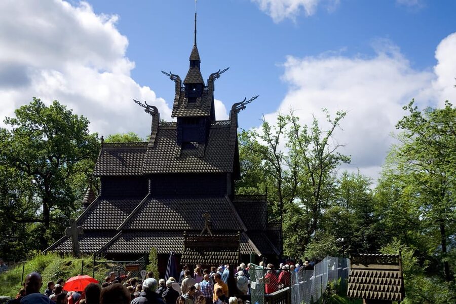 Bergen: Guided Car Tour with Old Bergen Museum & Fantoft … - Fantoft Stave Church: wooden church, rebuilt after fire