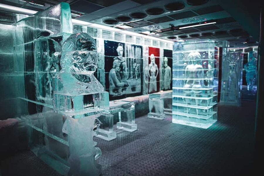 Bergen: Magic Ice Bar Entry Ticket with Welcome Drink - Entering Magic Ice Bergen with the gear you actually need