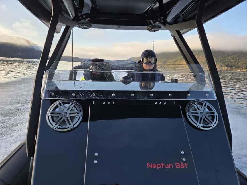 Bergen: Mostraumen Fjord Safari - by Premium RIB Boat - Riding Past Nordhordland Bridge, an Engineering View You Can Feel