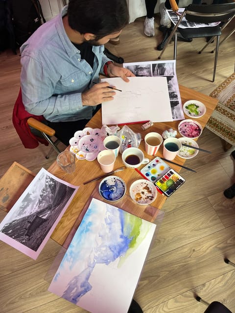 Bergen: paint Norwegian landscape with watercolor - Price and value: what $89 buys you in Bergen