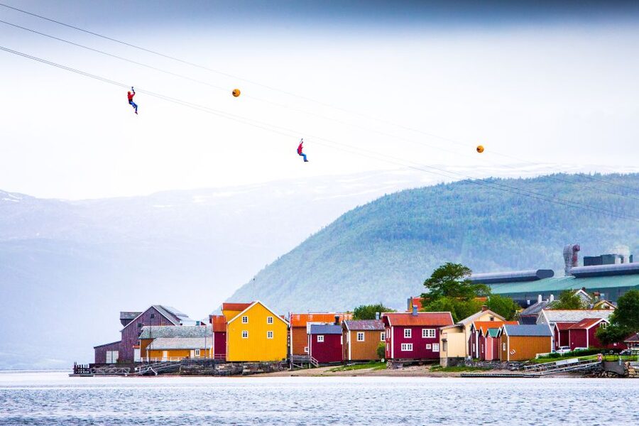 Feel the adrenaline in Mosjøen Zipline - Ytterøra 23 HQ, then up the Sherpa Path