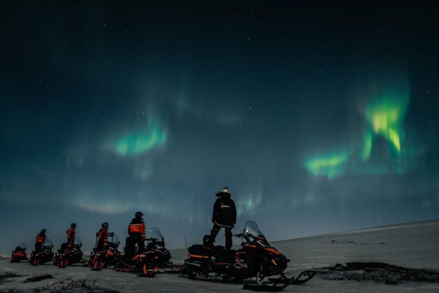 From Alta: Northern Lights Night Adventure By Snowmobile - The snowmobile lesson that makes you feel confident