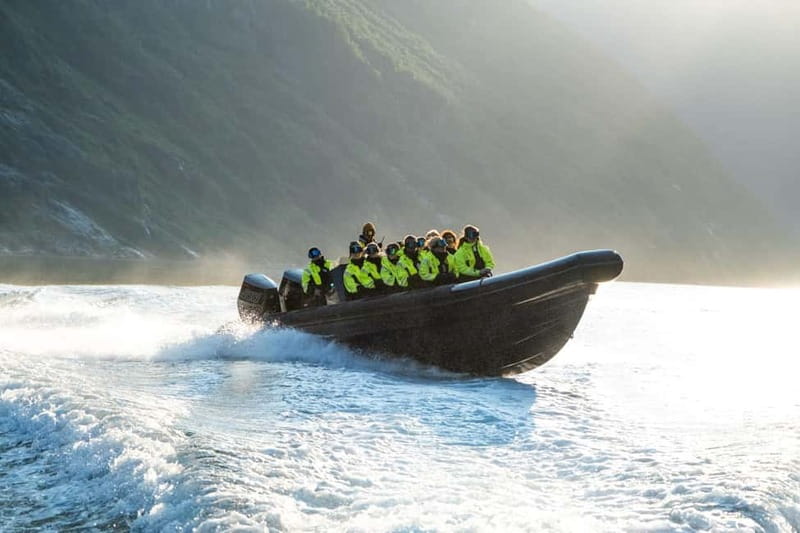 From Hellesylt: Experience Fjordsafari Geirangerfjord on RIB - The ride itself: gear, group size, and how bumpy is bumpy