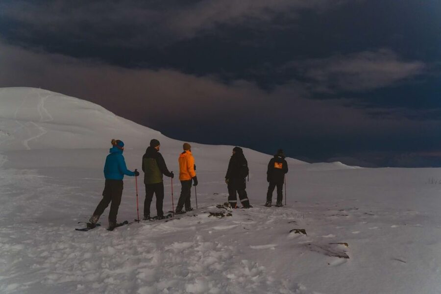 From Tromsø: Evening Fjellheisen Snowshoe Hike and Cable Car - The cable car up: a quick lift to 421 meters