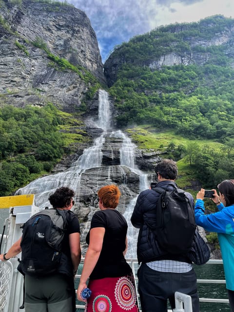Geiranger Fjord Boat Tour with Waterfall Tasting - Seven Sisters: the best views come in two bites
