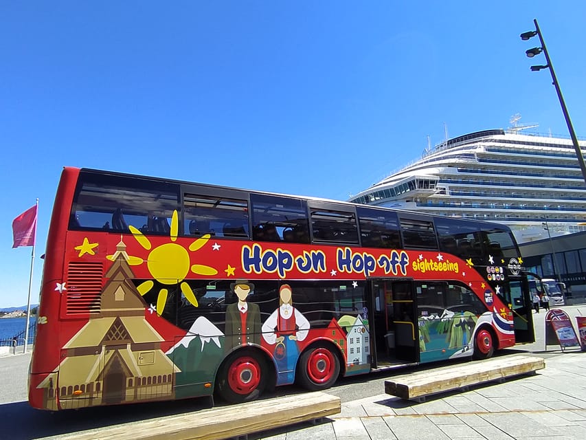 Haugesund: 1-Day Hop-On Hop-Off Sightseeing Bus GrayLine - The starting point at Haugesund Cruise Terminal, plus where you can board