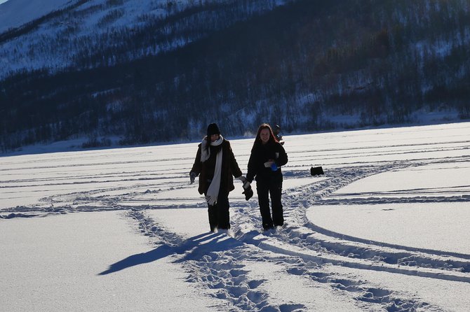 Ice Fishing On The Fjord - Basecamp BBQ at the Lyngen Alps View: Warm Food and Stories