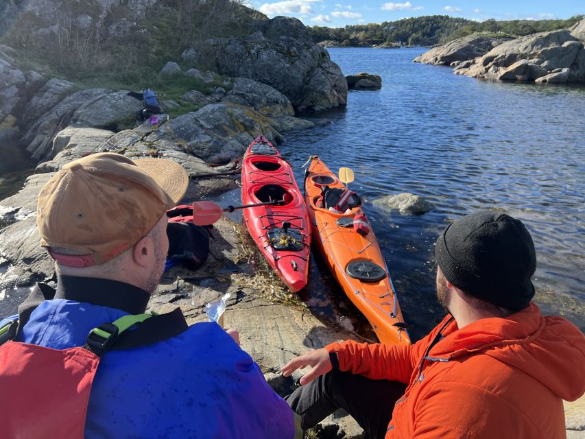 Kristiansand: Scenic Double Sea Kayak Tour around Odderoya - Gear fitting and the 2.5-hour rhythm: from safety talk to first strokes