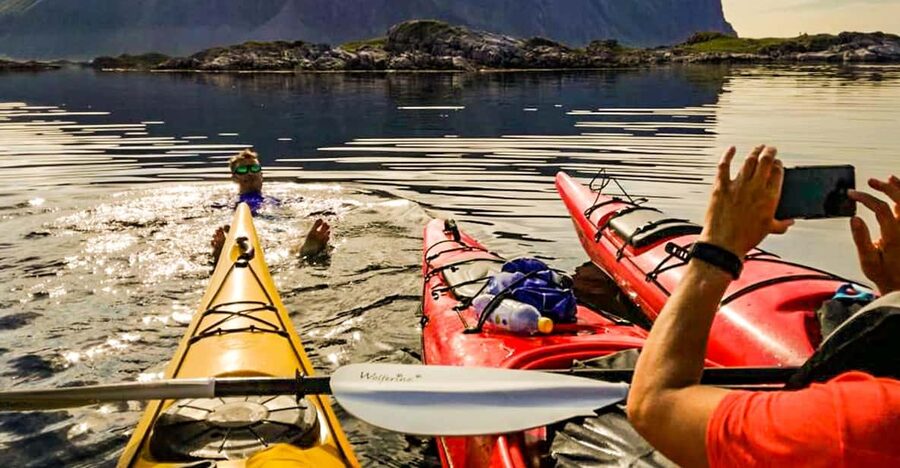 Lofoten: Full Day Combo tour, (kayaking and rappelling) - The Kayak-and-Rappel Combo That Actually Works in One Day