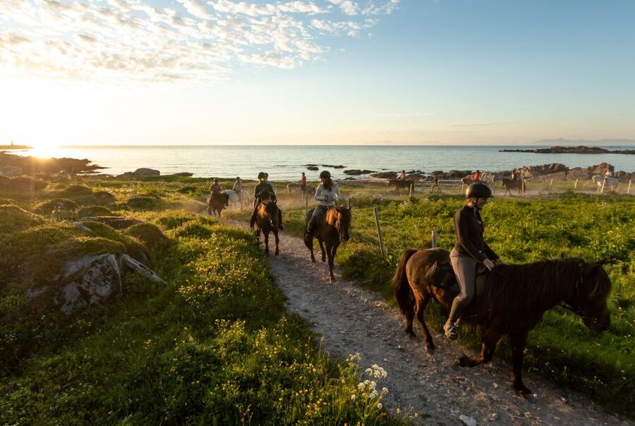 Midnight sun tour - What you do first: the gentle climb and the big sky feeling