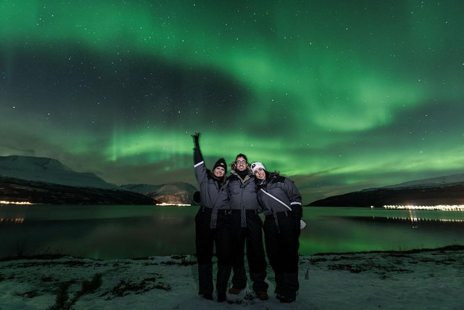 Minibus Northern Lights Chase with Photography from Tromsø - Warmth kit you will actually notice: suits, heated insoles, headlamps, and more