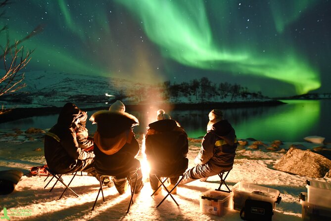 Northern Lights Hunt with The Green Adventure - photos included - Warm Arctic kit: thermal suits, soup, bonfire, marshmallows