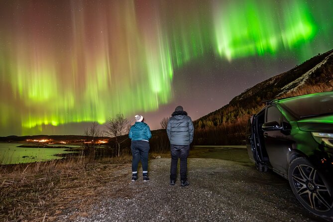 Northern Lights Tours Bodo Norway - The heated van, panoramic windows, and roof viewing that actually helps