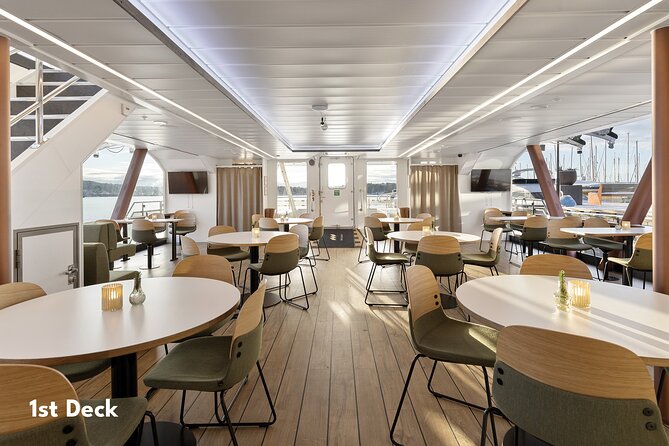 Oslo fjord 3-Course Dinner Cruise with Live Music - The Onboard Setup: Panoramic Windows, Outside Deck, and Live Music