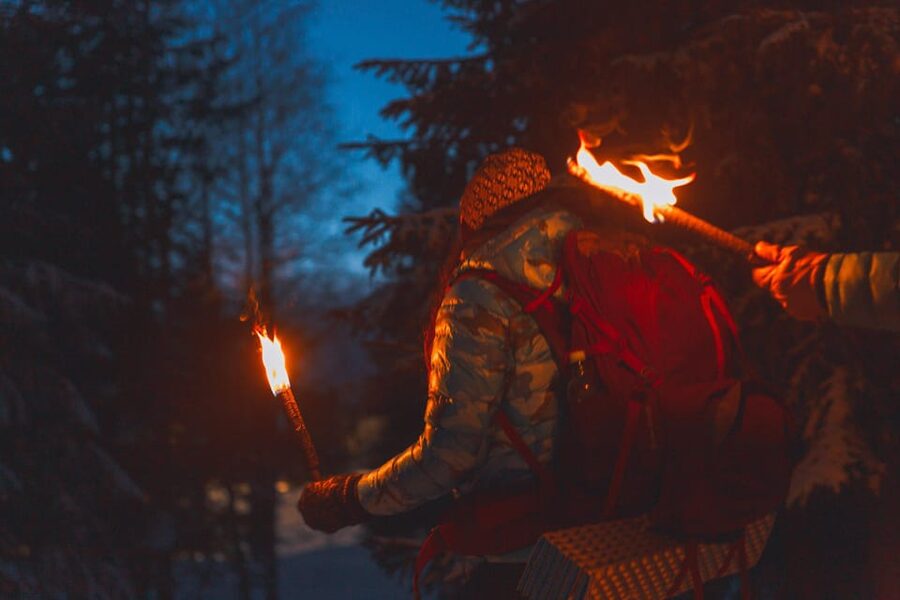 Oslo: Snowy Forest Torchlight Walk with Campfire - Key things to know before you go