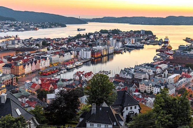 Private Guided City Sightseeing - Bergens Top Attractions - Mount Fløyen and the Fløibanen funicular, the view is the product