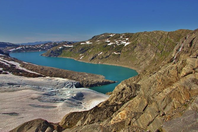 PRIVATE GUIDED TOUR: Folgefonna Glacier roundtrip from Bergen, 8 hours - Norheimsund pass-through, then the Hardangerfjord car ferry