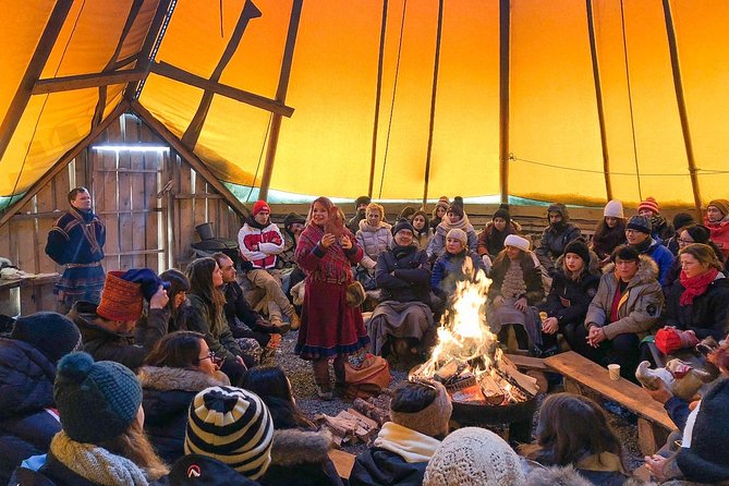 Reindeer Feeding and Sami Culture Including Lunch from Tromso - The Lavvu Warm-Up: Lunch, Fire Smell, and Sitting Time