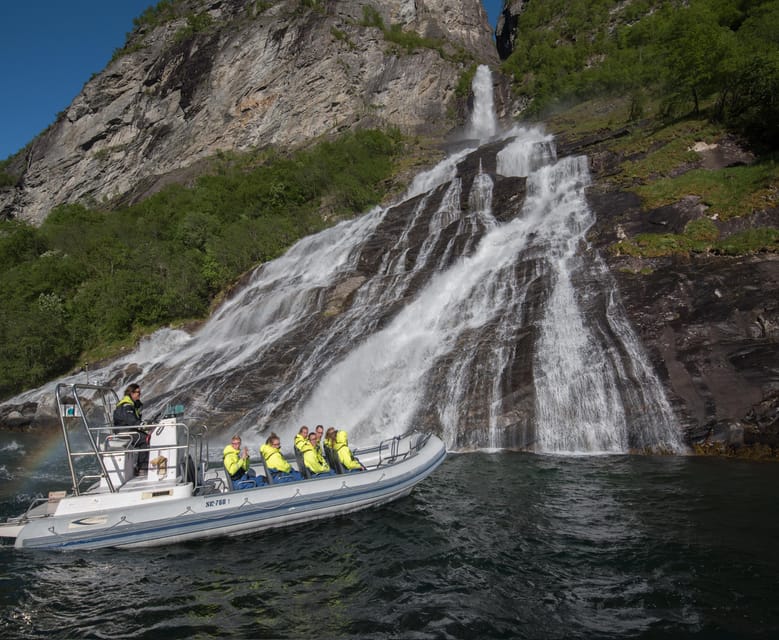 RIB Geiranger - Fjordsafari - Skagefla From Sea Level: A Different Angle on Mountain Farming