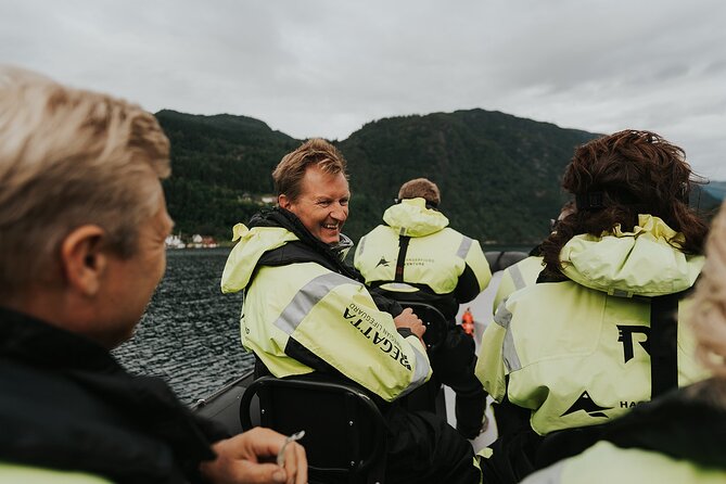 Scenic Hardangerfjord & Fyksesund RIB adventure from Norheimsund - Warm suit comfort: what the included flotation gear really changes