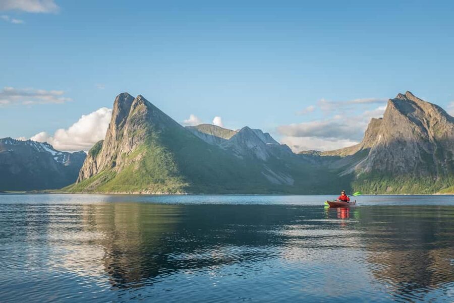 Senja: Guided Small Group Evening Kayaking Tour - Safety briefing at Stonglandseidet, then your first paddle strokes