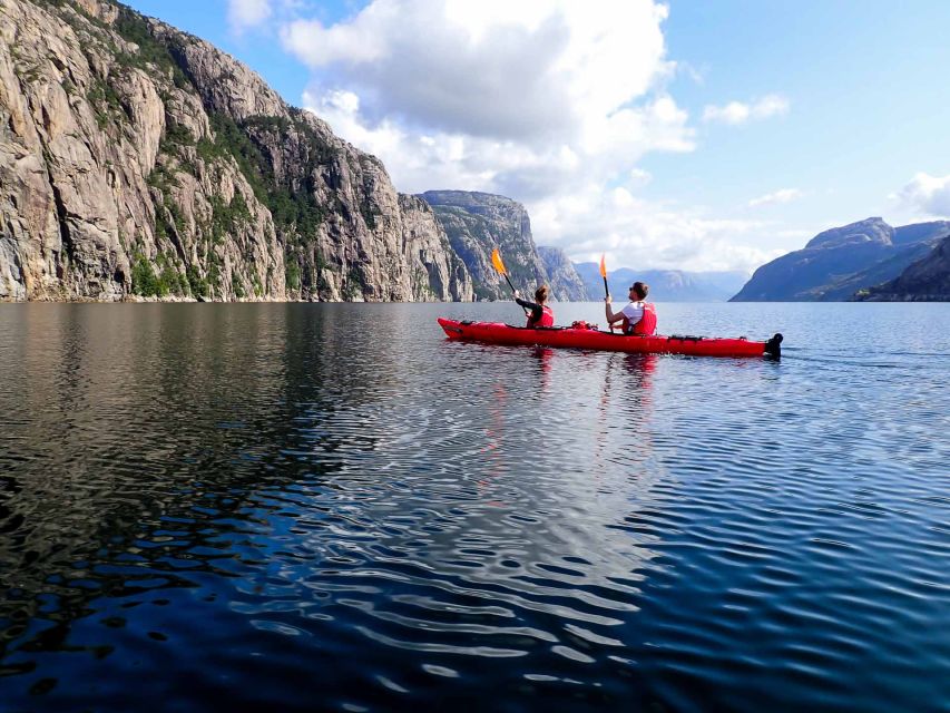 Stavanger: Guided Kayaking in Lysefjord - Paddling 2.5 Hours: Seals, Gorges, Cave, and Waterfall Passes