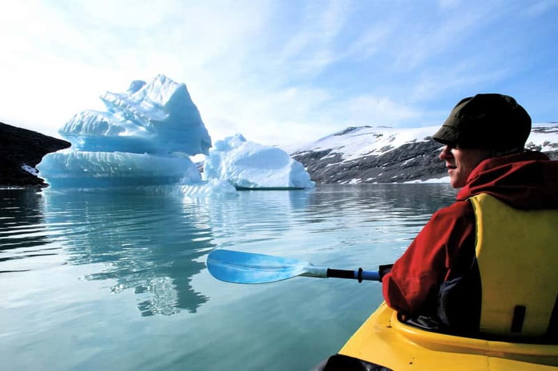 Stygge: Kayaking and Glacier Hike - Another safety briefing, then 2 hours of blue-ice hiking
