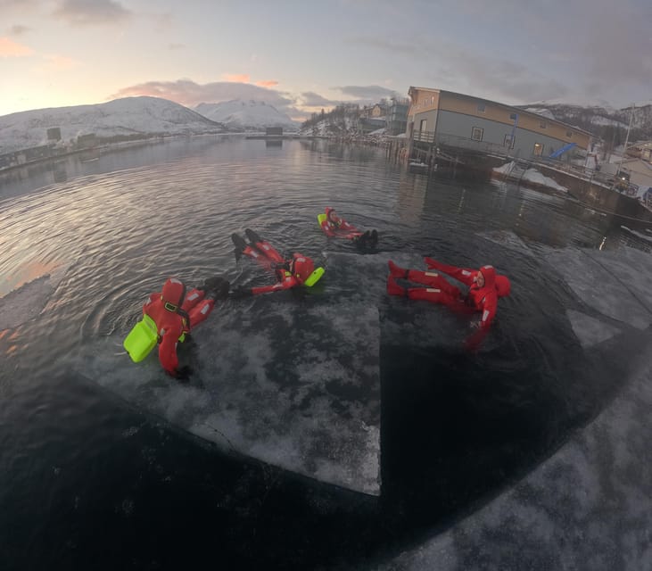 Tromsø: Arctic Fjord Floating in Survival Suit - The 210-minute rhythm: from Magic Ice Bar to Kaldfjord