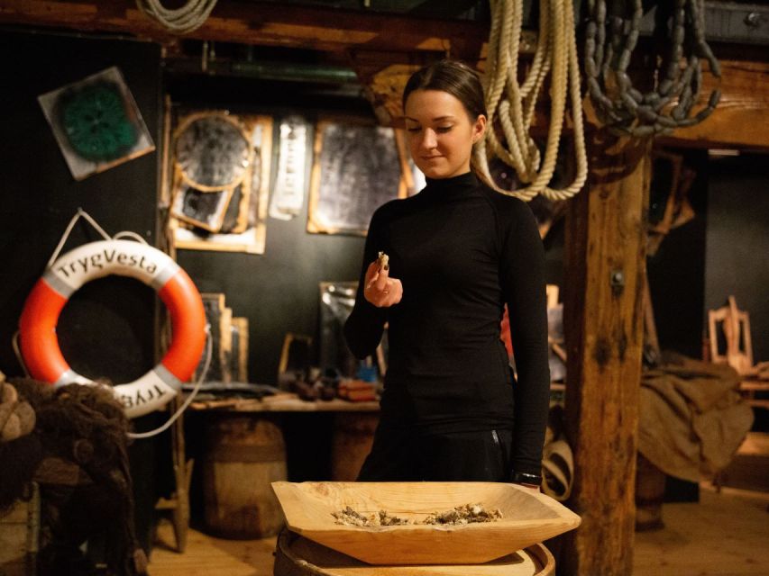 Tromso: Cod-Tasting Tour with Full Steam Museum Entry - The Cod Fishery Trilogy on the 1st floor: what you actually eat