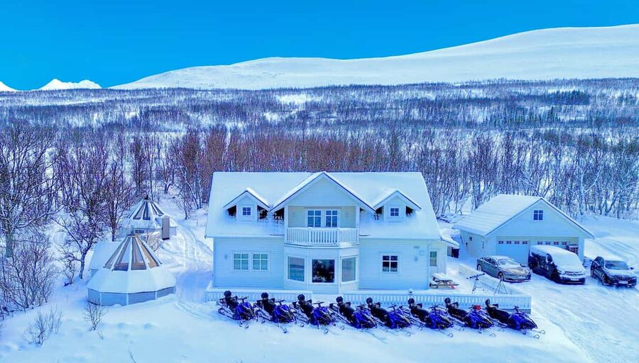 Tromsø: Lyngen Alps Guided Snowmobile Tour - Lunch at the basecamp: fish soup that actually warms you up