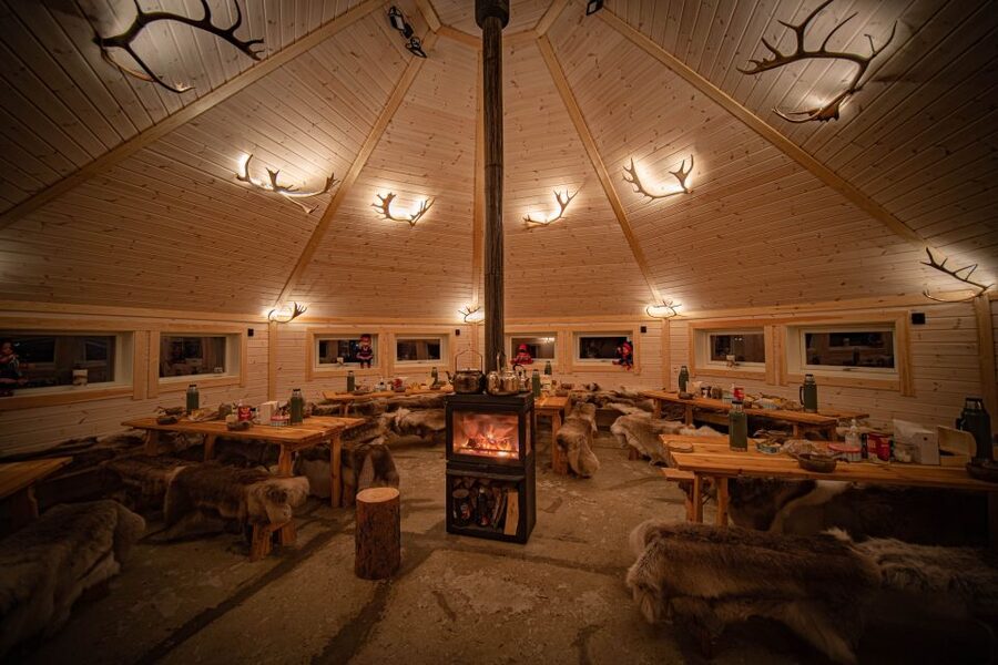 Tromsø: Reindeer Feeding & Chance of Northern Lights Viewing - Entering the Breivikeidet reindeer camp, not just watching
